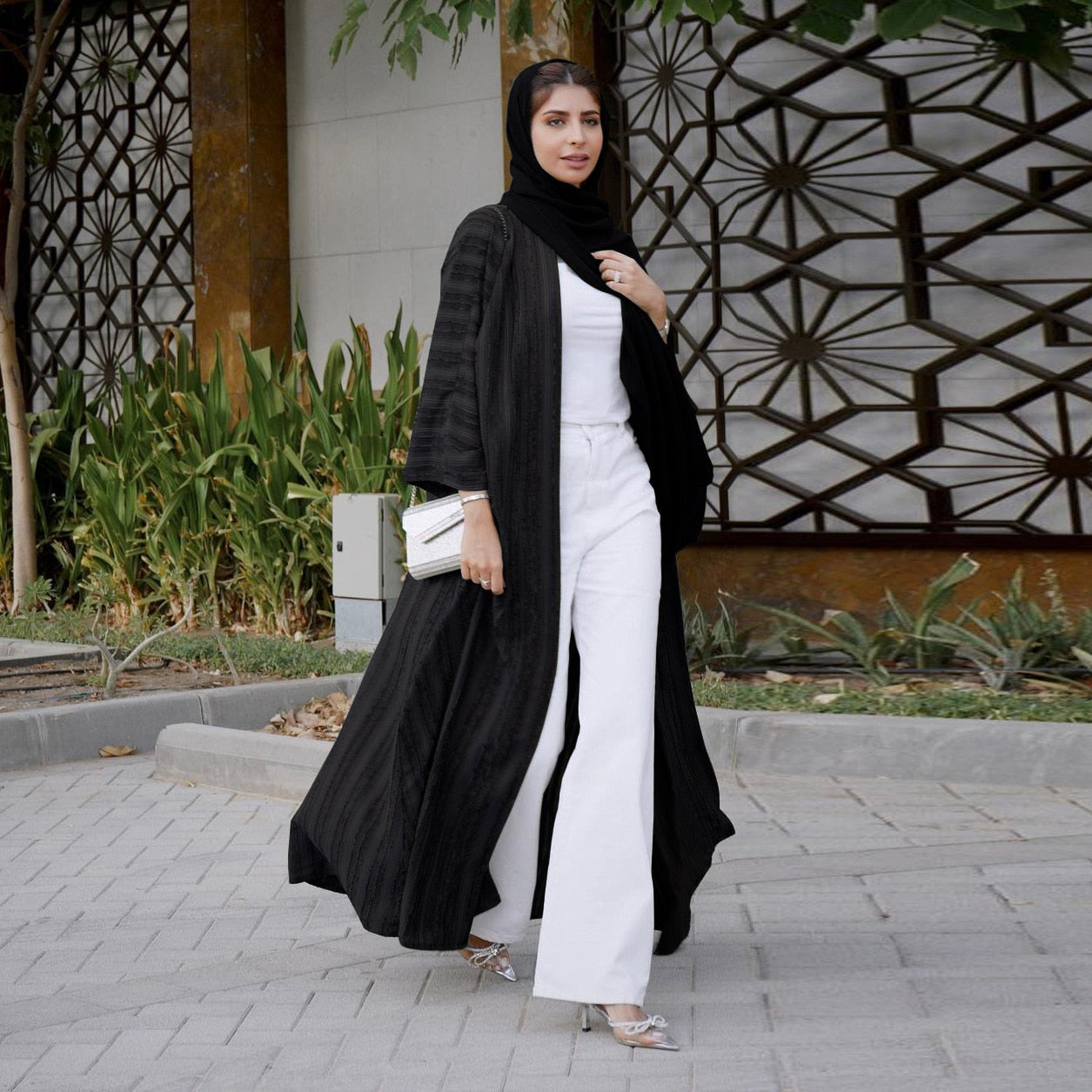 Dubai Muslim Dress Women Kaftan Kimono Jubah Long Robe Abaya Hijab Dresses Elegant Islamic Clothing Turkey Arabic Dress Abayas