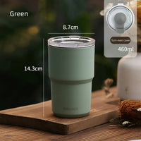 Stainless Steel Coffee Cup Double Layer Vacuum Insulation Cup Office Outdoor Portable Fashion Car Water Mugs for Friends Gifts