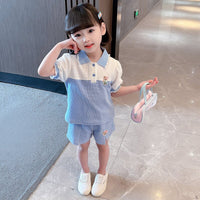 Baby Girls Clothing Sets Summer Children T Shirt Shorts 2 Pieces Suit