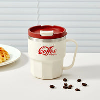 WORTHBUY Insulated Cup 304 Stainless Steel Double Layer Coffee Cup With Handle Portable Leak-proof Thermal Water Cup For Student