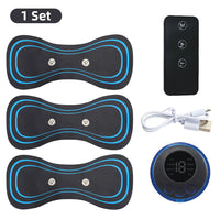 EMS Electric Neck Massager EMS Muscle Massage Stimulator Low Frequency Instrument Back Cervical Calf Patches Joints Mini Device
