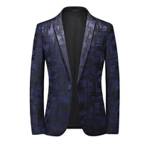 Blue Men's Blazer,Wedding Party Dress Jacket,Khaki Black White Available,Slim Fit Blazer,Asian Size M-6XL
