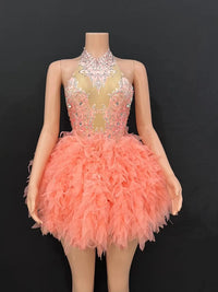 Bar ds Korean women's club nightclub pink diamond conjoinedgogo sexy hot dance interactive Kpop costume set X006