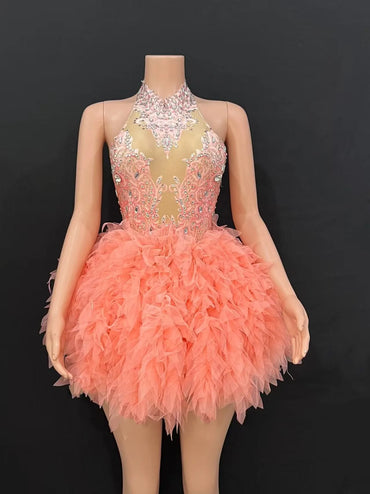 Bar ds Korean women's club nightclub pink diamond conjoinedgogo sexy hot dance interactive Kpop costume set X006