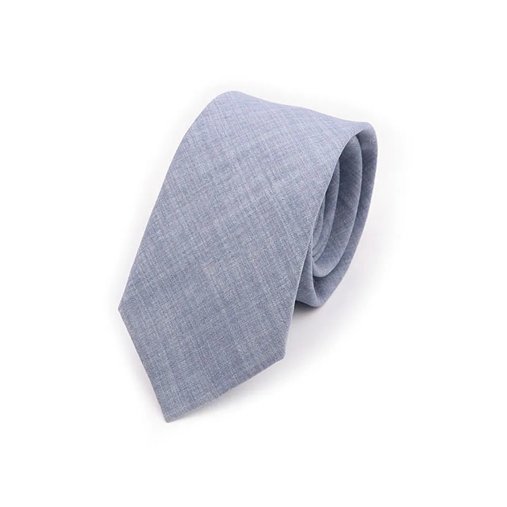 Solid Color Handmade Cotton Ties Men Necktie Striped Narrow Collar Slim Pink Sage Green Casual Tie Wedding Suit Accessories Gift