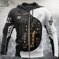 Casual Sports Piano Music Hoodie Fashion Pullover 3D Printing Zip Hoodie/Sweatshirt Women's Men's Christmas Sweater