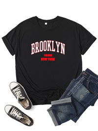 Brooklyn New York Women T Shirt Girl Graphic Printed Fashion Harajuku 2023 Streewear Clothes Causal Female Y2K Tops Tee