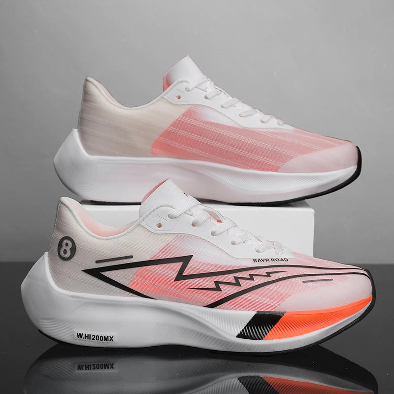 Fashion Men's Sneakers Summer Comfy Breathable Gym Sports Shoes Cushioned Support Running Shoes Tennis Cross Training Shoes