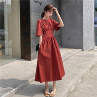 Midi Length Dresses New in Vintage Women's Summer Long Dress Women Clothing Woman Clothes Urban Harajuku Elegant Gown Playa Robe