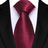 New Design Wedding 8CM Men Tie Dark Red Striped Paisley Flower Neckties For Men Business Party Groom Collar Accessories Gift