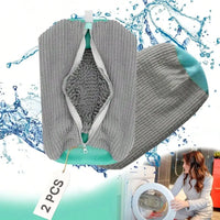 Machine Washable Shoe Washing & Drying Bag with Soft Fiber - Durable Polyester Laundry Protector for Shoes Adjustable Strap
