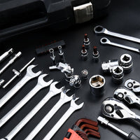 Auto Repair Toolbox Set Multifunctional Socket Wrench Set Combination Sleeve Ratchet Wrench Hand Car Repair Hardware Toolbox