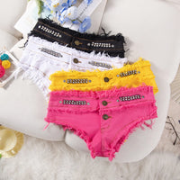 Womens Low Waist Denim Jeans Shorts Sexy Nightclub Mini Shorts Pants Jeans Slim Trend Young Ladies Disco Pole Dance Hotpants