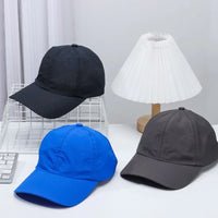 Hat Men Spring Summer Solid Color Mesh Cap Baseball Cap Women Autumn Korean Edition Sunscreen Hat Mesh Breathable Peaked Cap