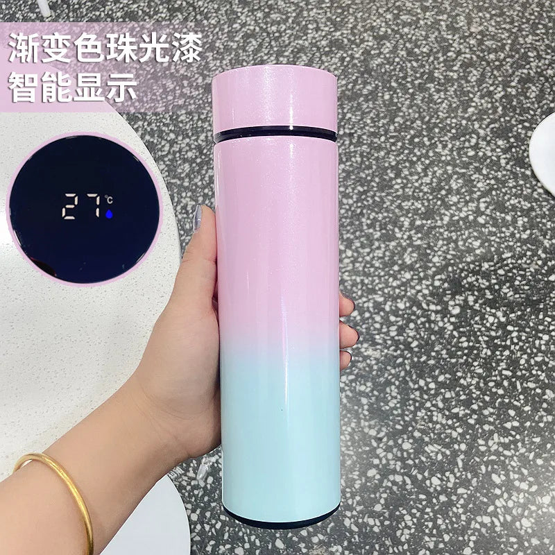 500ML Intelligent Insulated Mug Thermos Flask Tea Water Separation Stainless Steel Vacuum Kettle Coffee Mug Thermos Mug