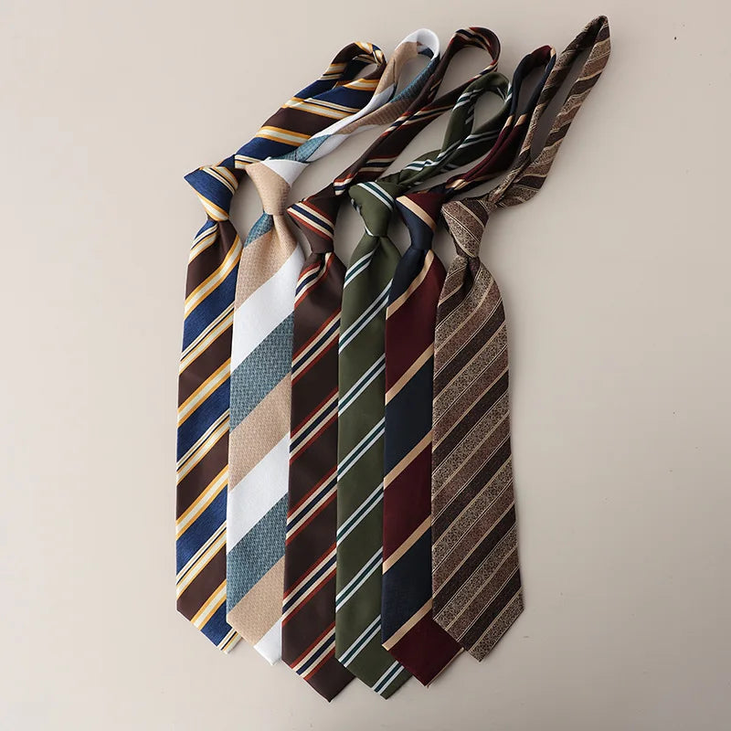8CM Formal Striped Neckties For Men Suit Professional Gentleman Polyester Paisley Neck Tie Male Groomsman Wedding Party Cravat