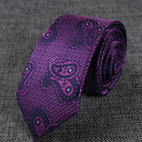 New Skinny 6CM Mens Necktie Slim Narrow Ties For Man Plaids Striped Paisley Jacquard Cravat Business Party Corbatas Neck Tie