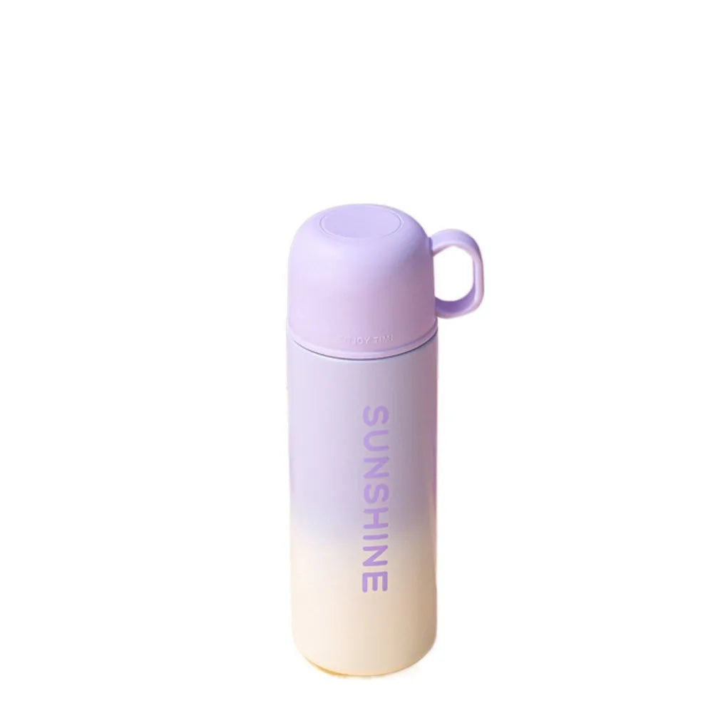 Portable Stainless Steel Insulation Cup 500ml Large Capacity Water Bottle Fashion Coffee Mug Hot Cold Drinks