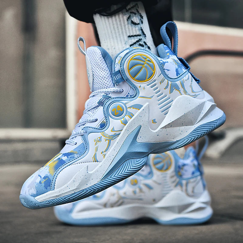 Unisex Basketball Shoes Anti Slip Cushioning Rebound Outdoor Sports 2025 New Field Training Basketball Boots for Men Women