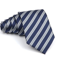 New Striped Tie Men's 8cm Ties Business New Year Gift Classical Necktie Office Accessories Men Costume Daily Wear Wedding Party