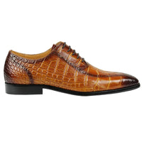 High-end Men's Dress Leather Shoes Fashion Comfortable Business Office Brogue Shoes Outdoor Leisure Party Leather Shoes Yellow