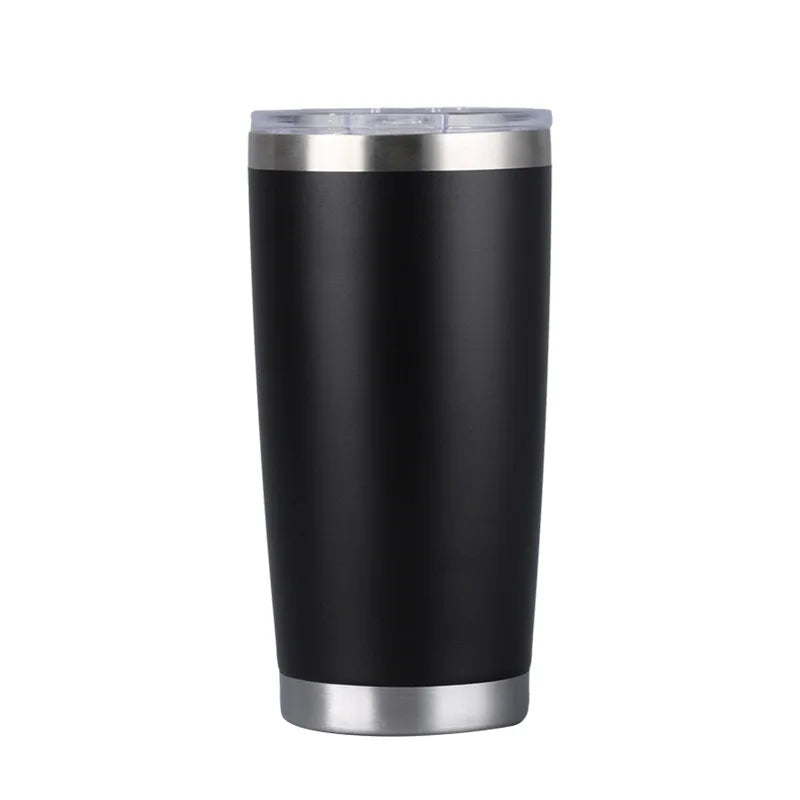 20oz High Color Double Layer Stainless Steel Insulated Cup Car Cup Ice Cream Cup Beer Cup Outdoor Portable Water Cup