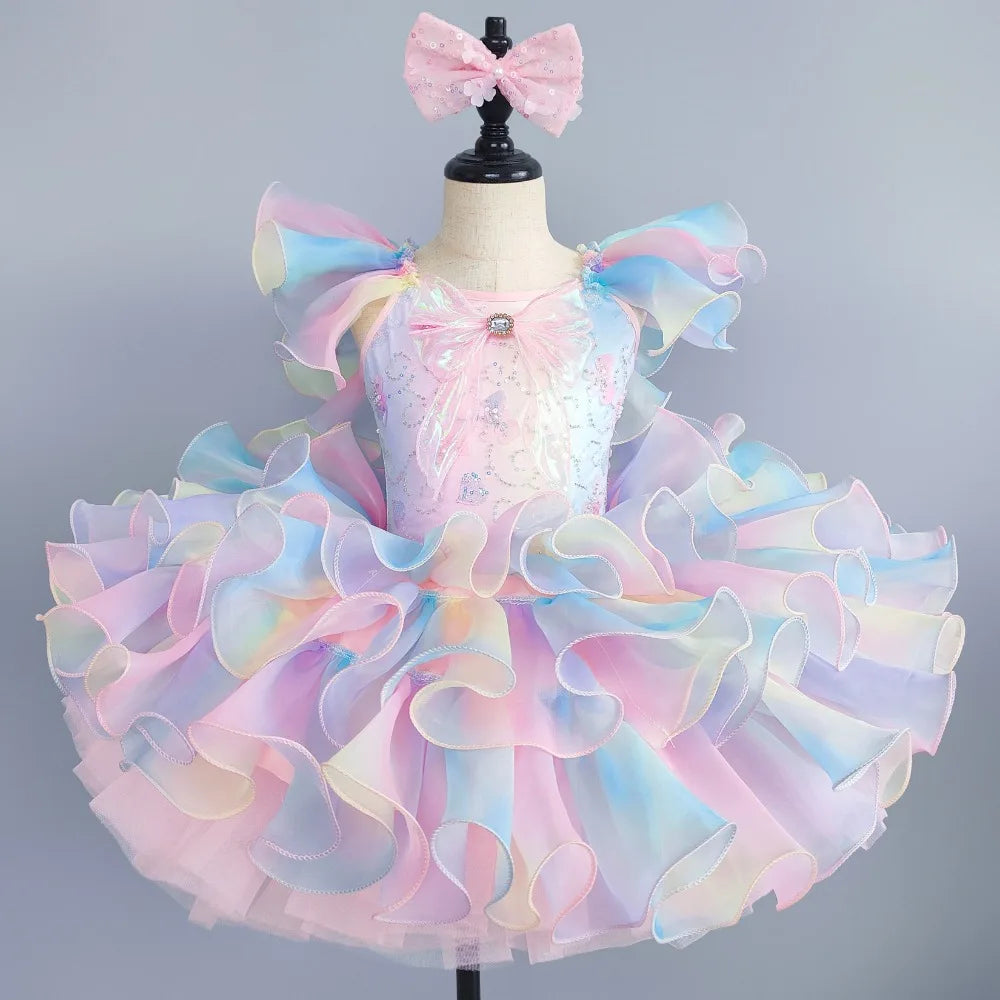 Summer Children Ballet Dress Baby Ballerine Dance Costumes Kids Dresses Tutu Girl Ballet Leotards Vestidos Party Girls Clothing