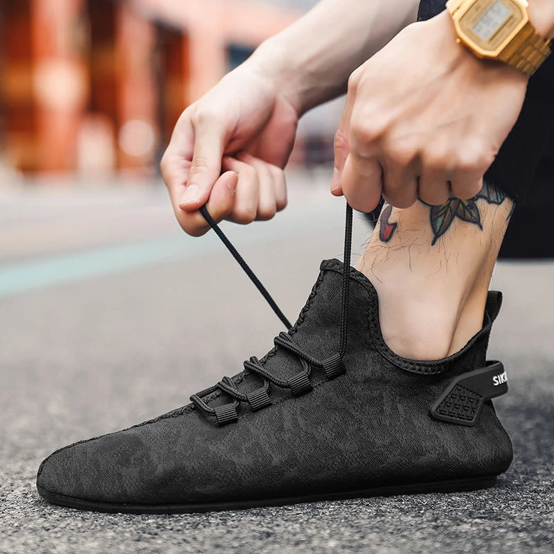YRZL Fashion Summer Shoes Soft Comfortable Breathable Shoe for Man Shoes Men Trend Lightweight Outdoor Casual Walking Shoes