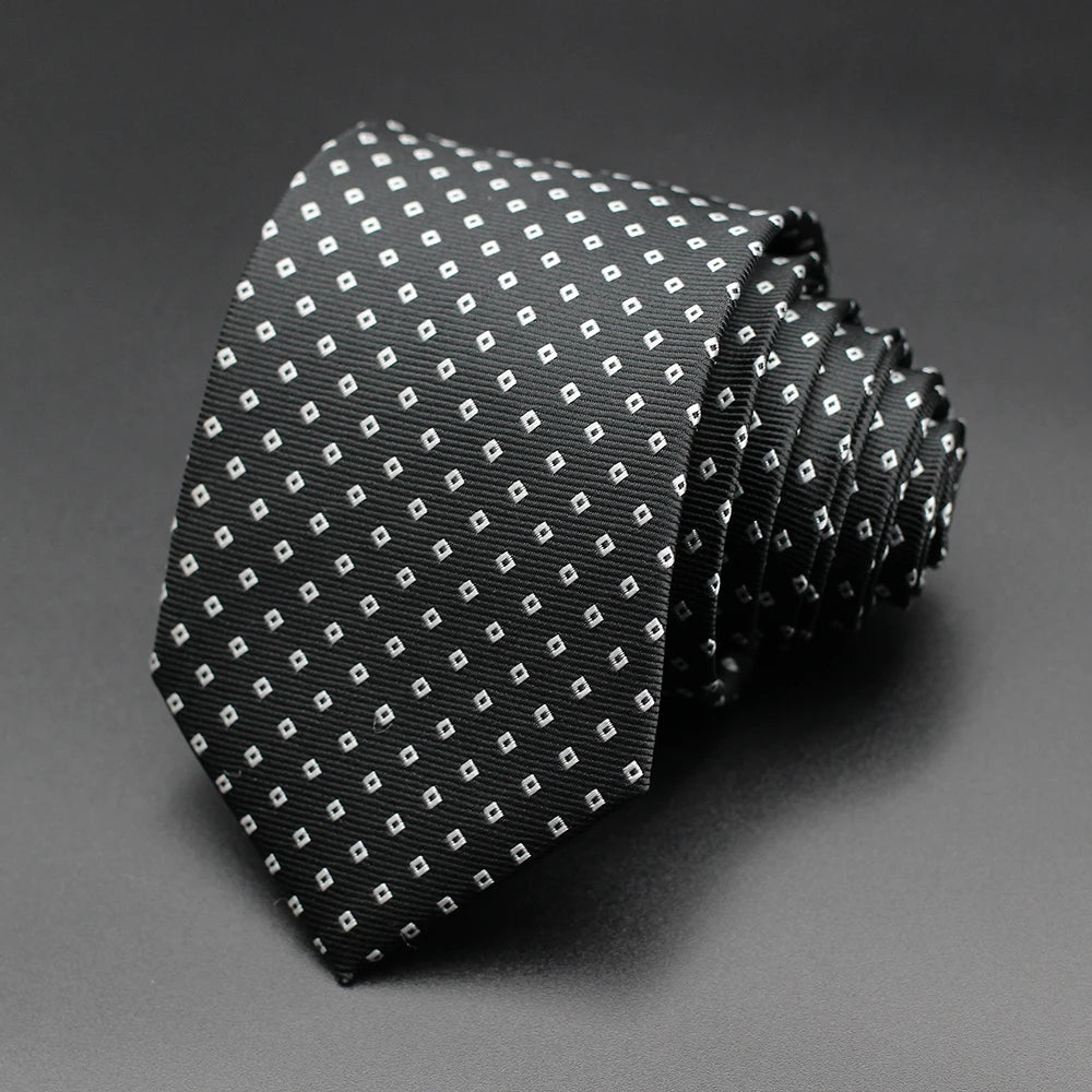 Fashion Casual Blue Red Yellow Floral Polka Dot Necktie For Men Business Gift Wedding formal Neck Ties Accessories