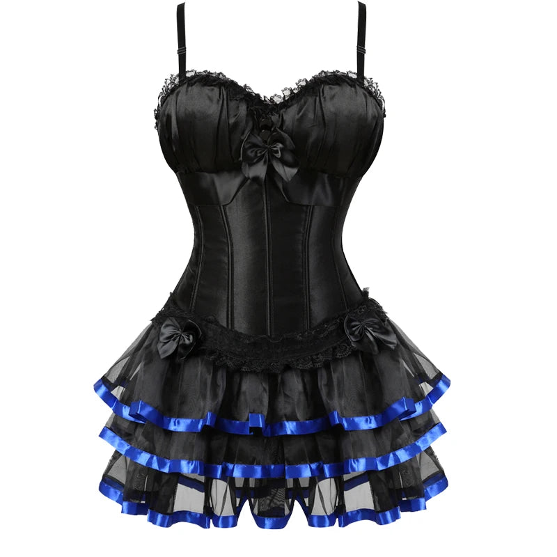 Black Victorian Corset Dresses Burlesque Corsets Bustiers with Skirt V Mega Mart Center Black Victorian Corset Dresses Burlesque Corsets Bustiers with Skirt V Mega Mart Center