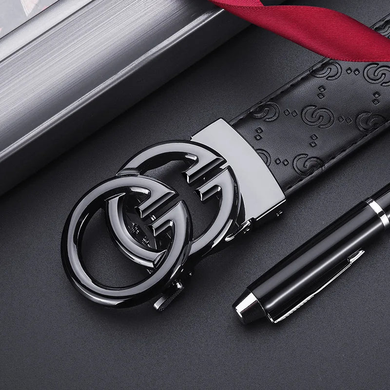 Men's designer belts luxury business belts high quality alloy buckle automatic buckle adjustable