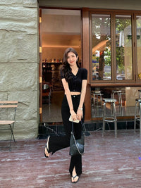 Women's Flared Jeans with Slits Bell Bottom Trousers Retro High Waist Shot Cowboy Pants for Woman Original Top Selling Baggy R Z