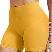 High stretch hip lifting fitness yoga shorts with peach hips and no awkward lines, Pilates medium intensity training shorts