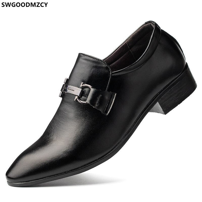 White Shoes Slip on Shoes Men Black Oxford Shoes Men Brown Dress Loafers for Men Office 2023 DERBI Business Suit LEATHER OFFIC