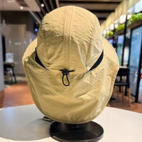 UPF Sun Protection Fisherman Hat Solid Color Lightweight Quick Drying Cap Outdoor Travel Beach Hiking for Men WomenHot