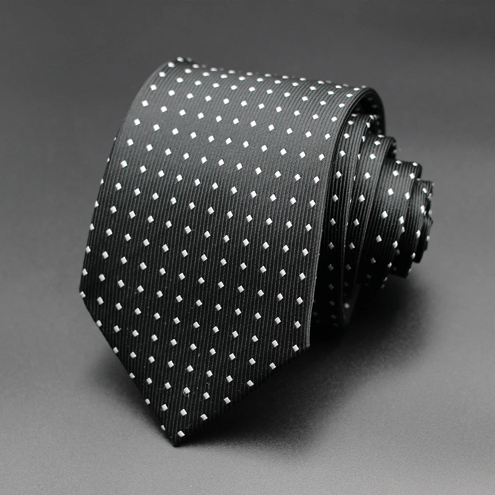 Fashion Casual Blue Red Yellow Floral Polka Dot Necktie For Men Business Gift Wedding formal Neck Ties Accessories