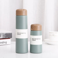 Small Stainless Steel Water Cup Cute Portable Insulation Cup Vacuum Flask Plastic Lids 250ml