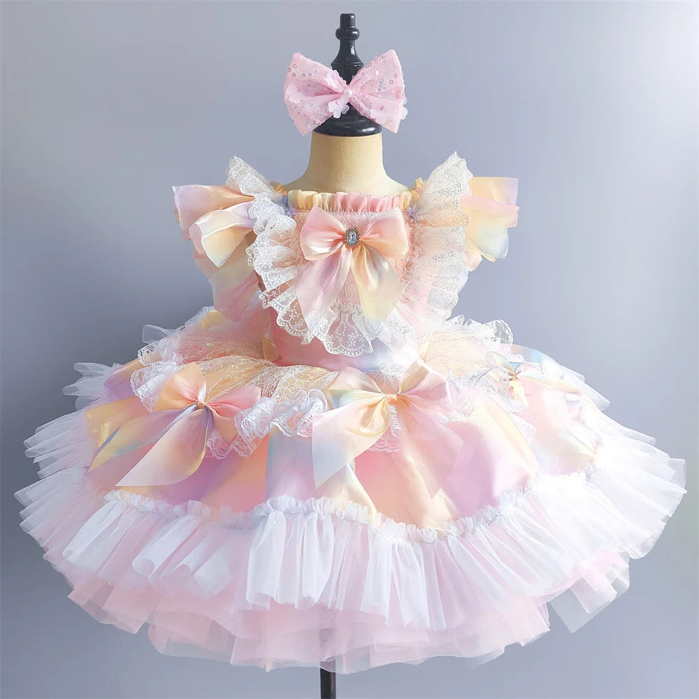 Summer Children Ballet Dress Baby Ballerine Dance Costumes Kids Dresses Tutu Girl Ballet Leotards Vestidos Party Girls Clothing