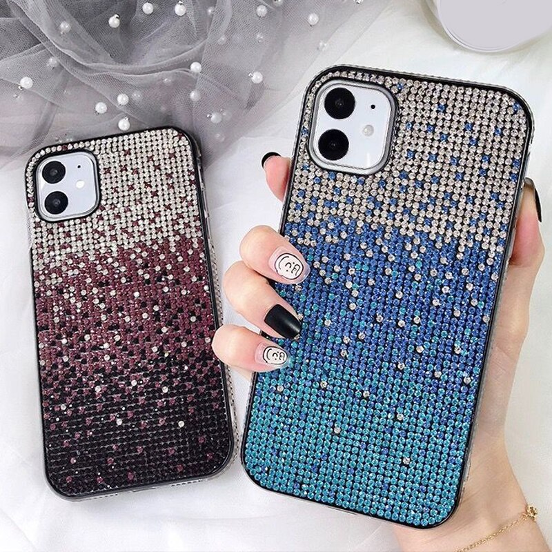 All Diamond Cover Fashion Bling Plating Back For Apple iPhone 14 13 12 Pro Max Mini 11 Pro XS Max X XR 7 8 Plus SE Phone Case