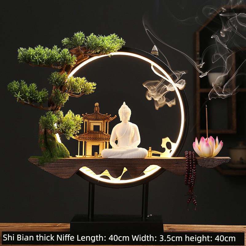 New Chinese Style Small Night Lamp Office Desk Surface Panel Opening Gift