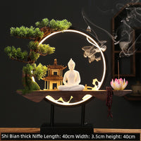 New Chinese Style Small Night Lamp Office Desk Surface Panel Opening Gift