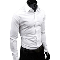 Men's Shirt Button-down Closure Anti-wrinkling Odorless4 Long-sleeve Button-down Shirt for Daily Life