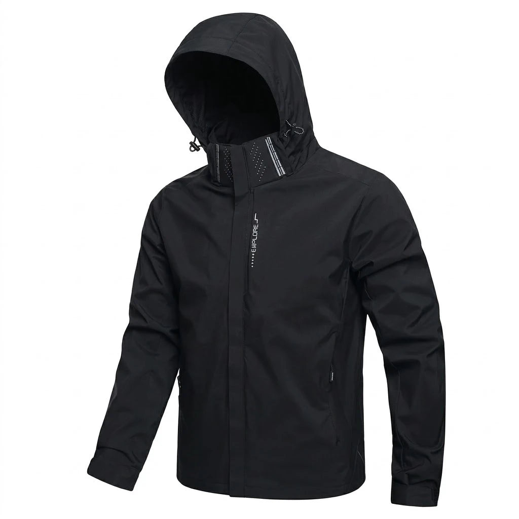 Outdoor Mens Waterproof Jacket Windproof Hoodie Coats Cycling Outerwear Hiking Lightweight  Rain Coat Work Jacket Man Climbing
