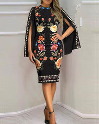 2023 Sexy  Summer New Fashion Print Dress Temperament Lady Europe & America Elegant dress