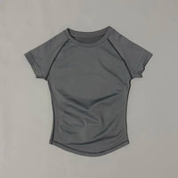 Sport Short Sleeve Top Women Seamless Yoga Leotard Clothing Running Sports T Shirt Gym Yoga Slim Fitness Active Top Tee