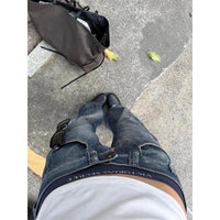 Women's Blue Y2k Baggy Jeans Harajuku Japanese 2000s Style Denim Trousers American Vintage Jean Pants 2025 Autumn Trashy Clothes