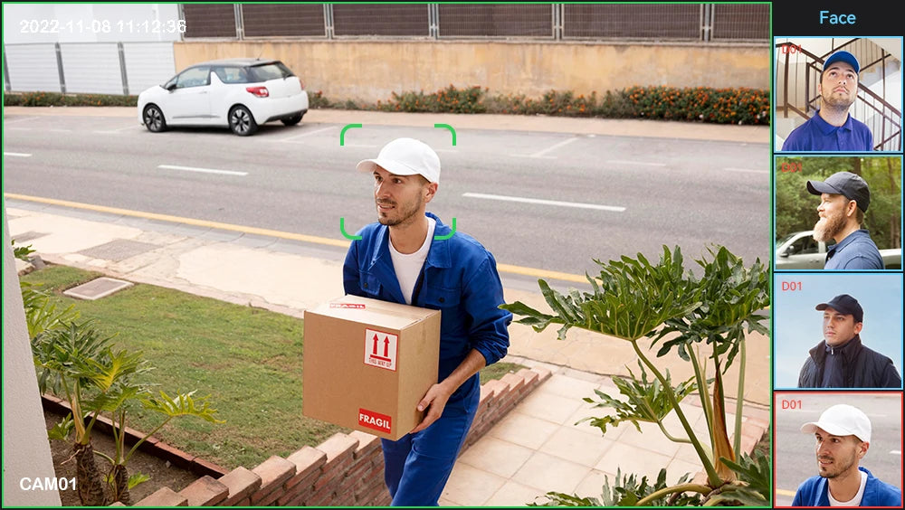 H.View 4K 5Mp 8Mp poe Cctv Security Camera System Home Video Surveillance Kit 8Ch Nvr Audio Outdoor Ip Camera xmeye app