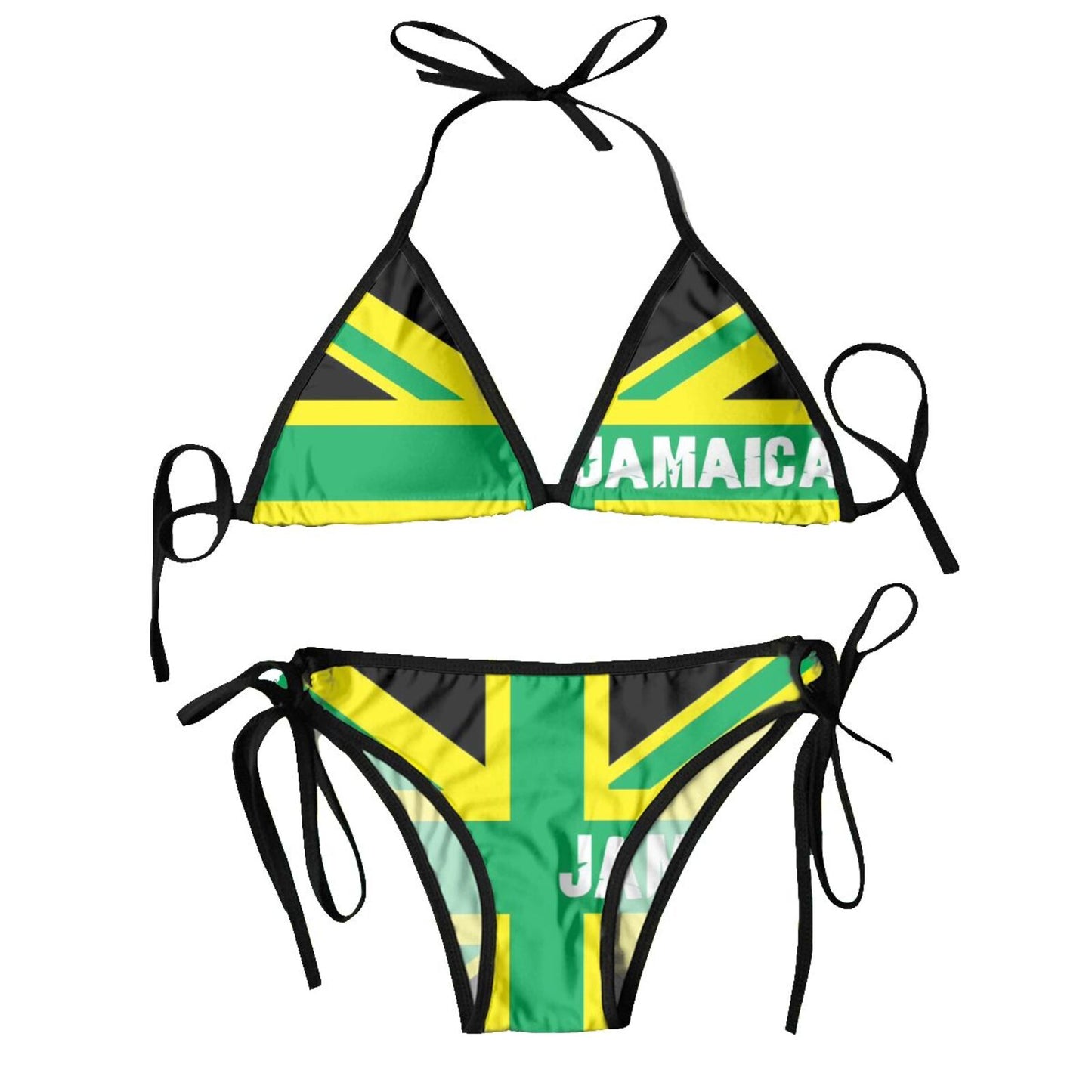 Sexy Brazilian Thong Bikini Mujer Swimwear Women 2023 Jamaica Flag Summer Beachwear