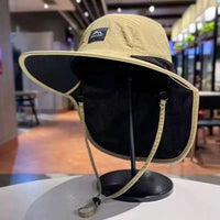 UPF Sun Protection Fisherman Hat Solid Color Lightweight Quick Drying Cap Outdoor Travel Beach Hiking for Men WomenHot