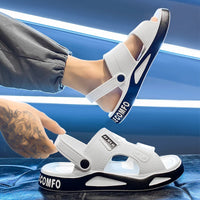 Men's Slippers Summer New Sandals EVA Light Adult Thick-soled Beach Shoes Non-slip Open-toe Sandals  for Outdoor